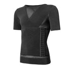 Camiseta Slim de Compressão Modelador, Emagrecimento, Espartilho e Corretor de postura com Mangas - Ortolev Shop