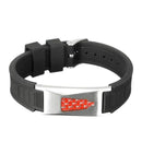 Pulseira Base Titânio de Energia Magnética Alivio de Dores Bio Silicone 7 em 1 - Ortolev Shop