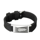 Pulseira Base Titânio de Energia Magnética Alivio de Dores Bio Silicone 7 em 1 - Ortolev Shop