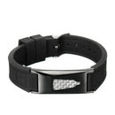 Pulseira Base Titânio de Energia Magnética Alivio de Dores Bio Silicone 7 em 1 - Ortolev Shop