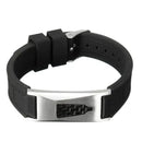 Pulseira Base Titânio de Energia Magnética Alivio de Dores Bio Silicone 7 em 1 - Ortolev Shop