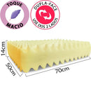Travesseiro Duplo Massageador De Espuma Soft Firme - Ortolev Shop